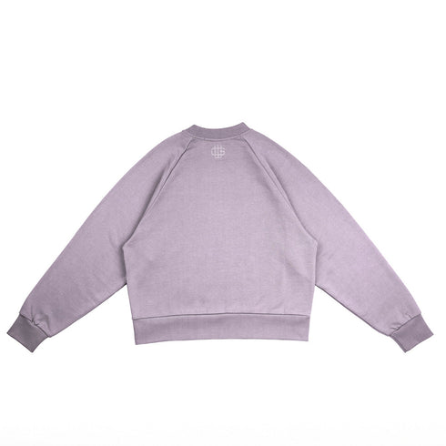 Vision Purple Raglan Crewneck Sweater